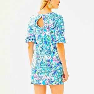 💙🩵Lilly Pulitzer Fiesta Stretch Dress Coastal Blue dress size 00
